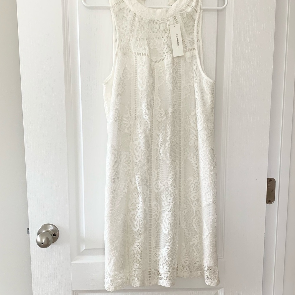 NWT Francesca’s Ivory Lace Dress